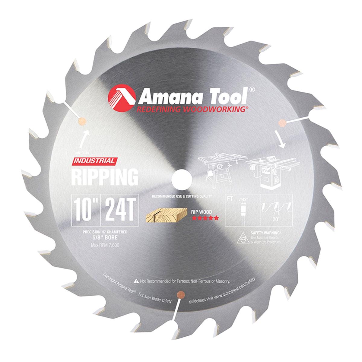 10 x 24T Ripping Blade 20 Deg 58 Bore TCG