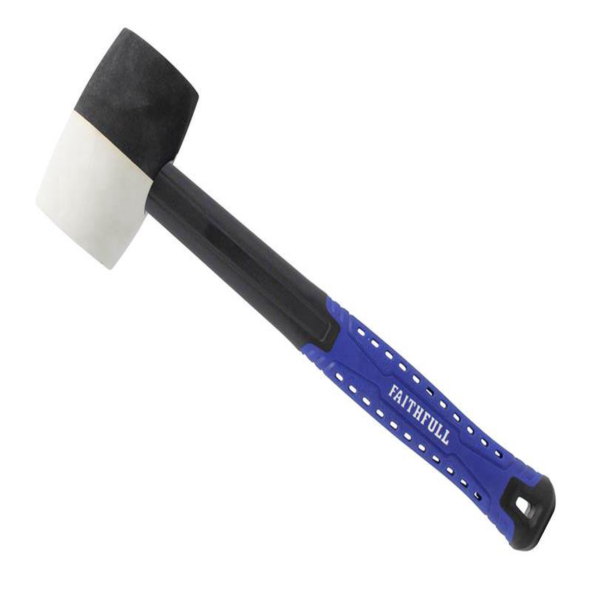 Black 038 White Fibreglass Mallet 16oz