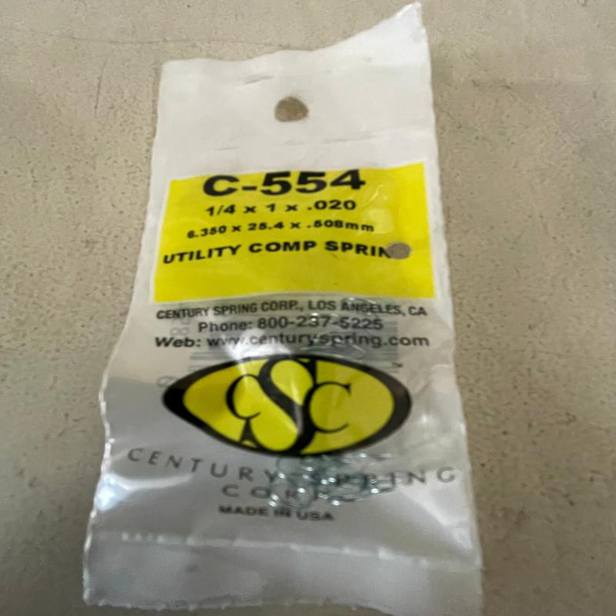 Century Spring 8211 SPRING 8211 554 (Clearance)