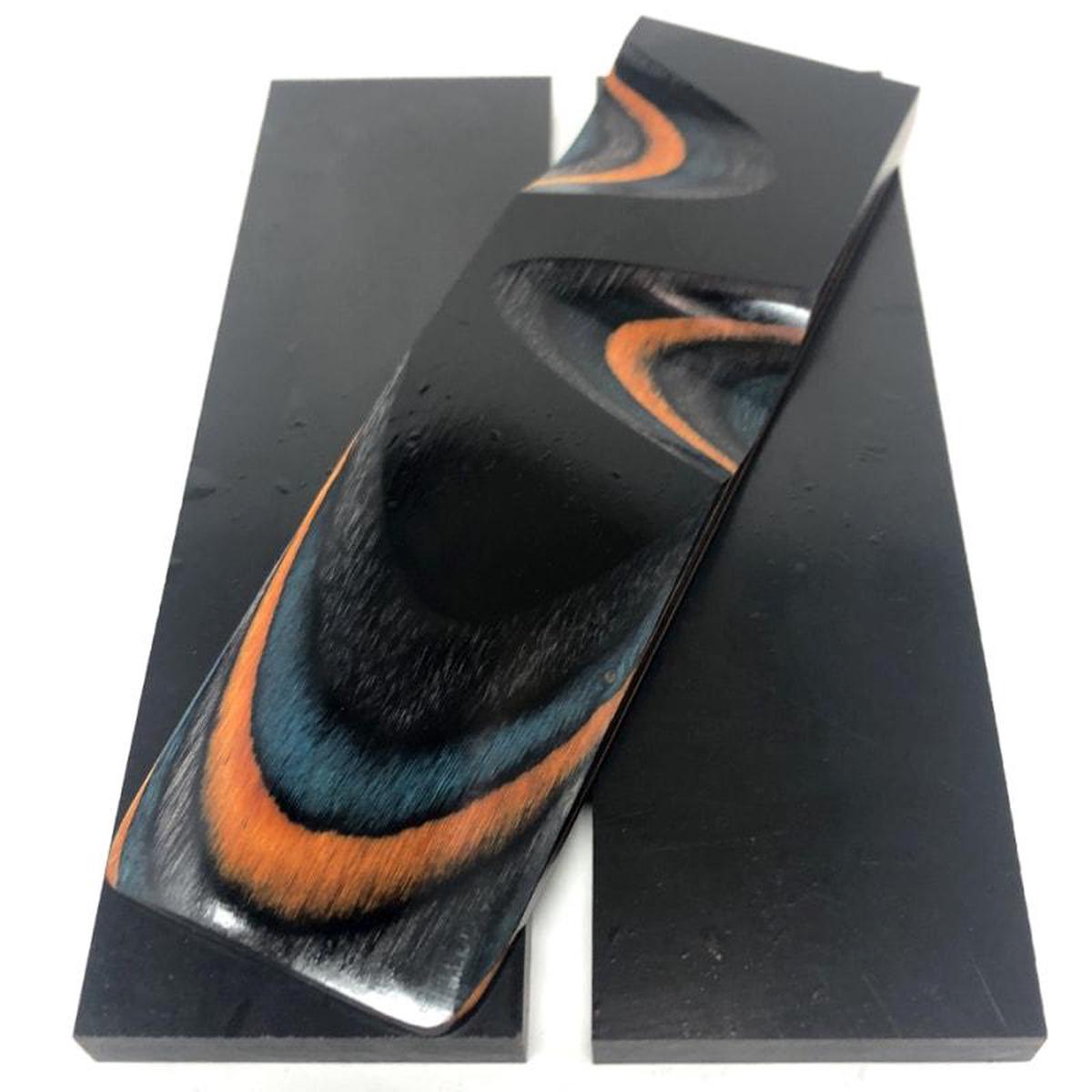 DymaLux AQUA FIRE- Laminated Wood Knife Handle Scales- 14 x 15 x 5