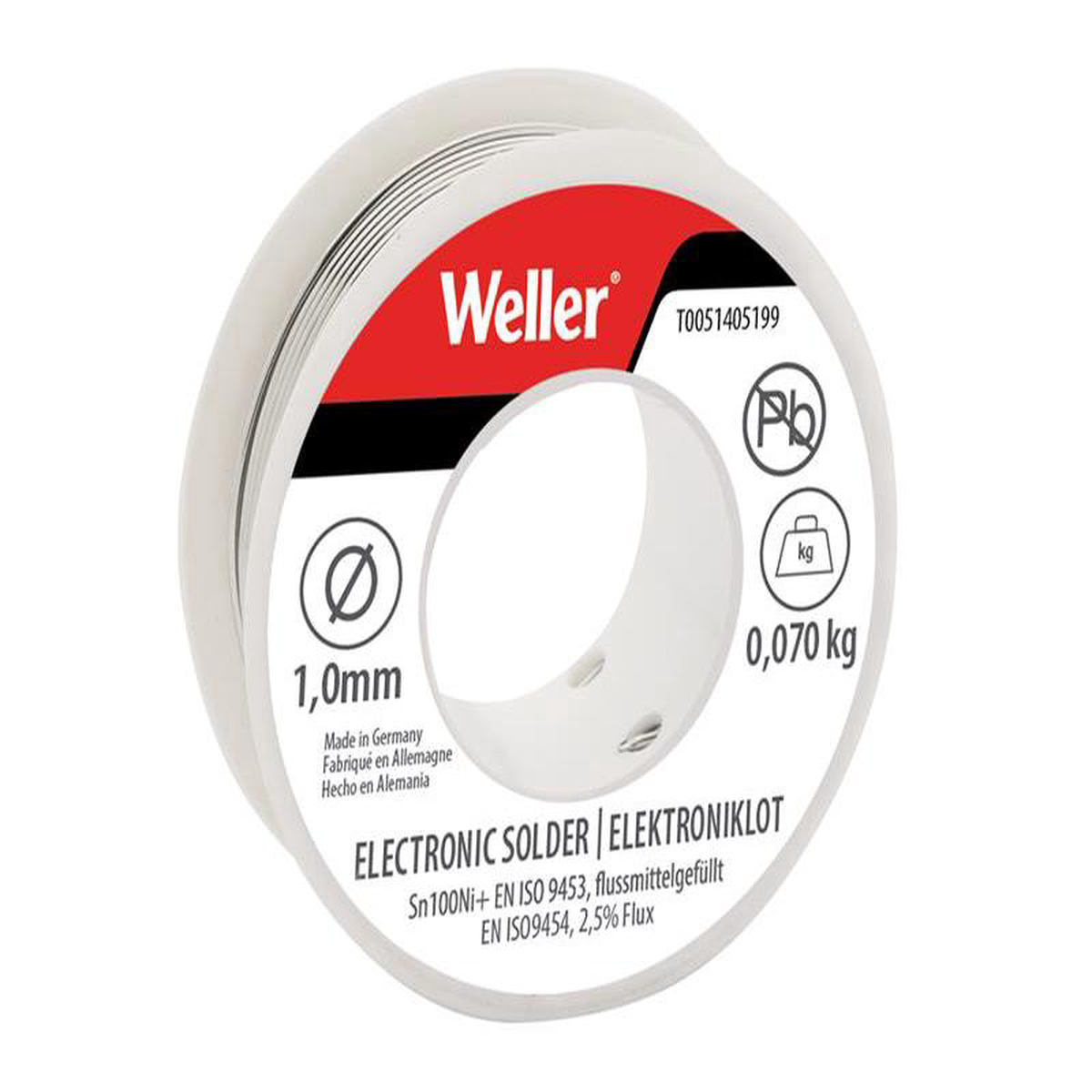 Electronic Lead-Free Solder Sn100Ni100 1mm 70g