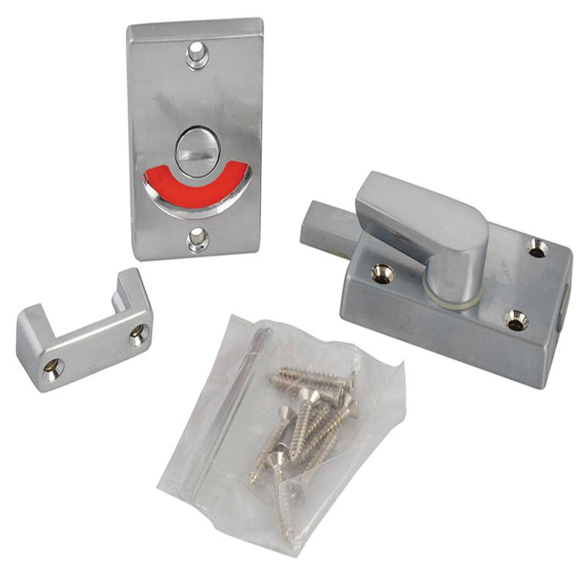 Indicator Bolt for Bathrooms or WC Doors Satin Chrome P127