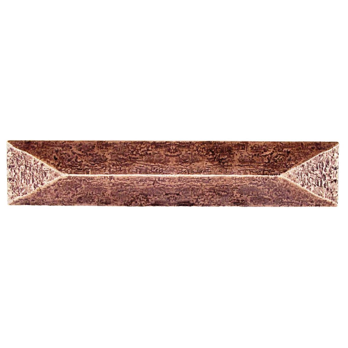 Rustic Pyramid Pull 3-34 Center Copper Oxide