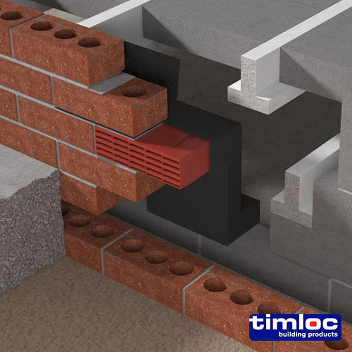 Timloc Underfloor Vent Horizontal Front Extension 8211 115mm