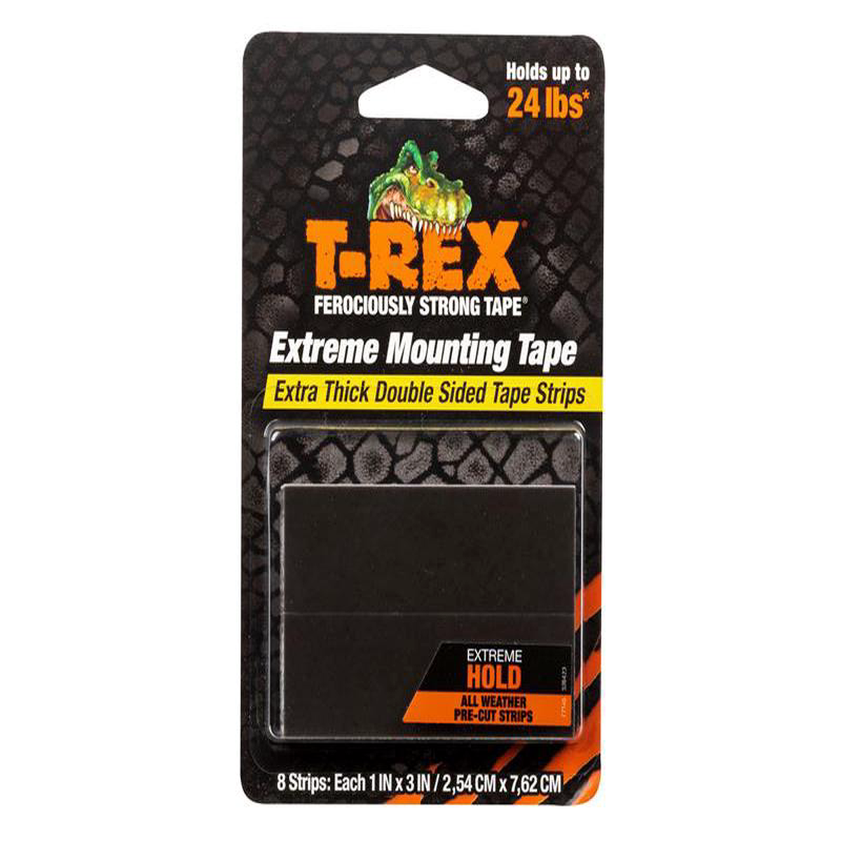 T-REX Extreme Hold Mounting Strips 254 x 762cm (Pack 8)