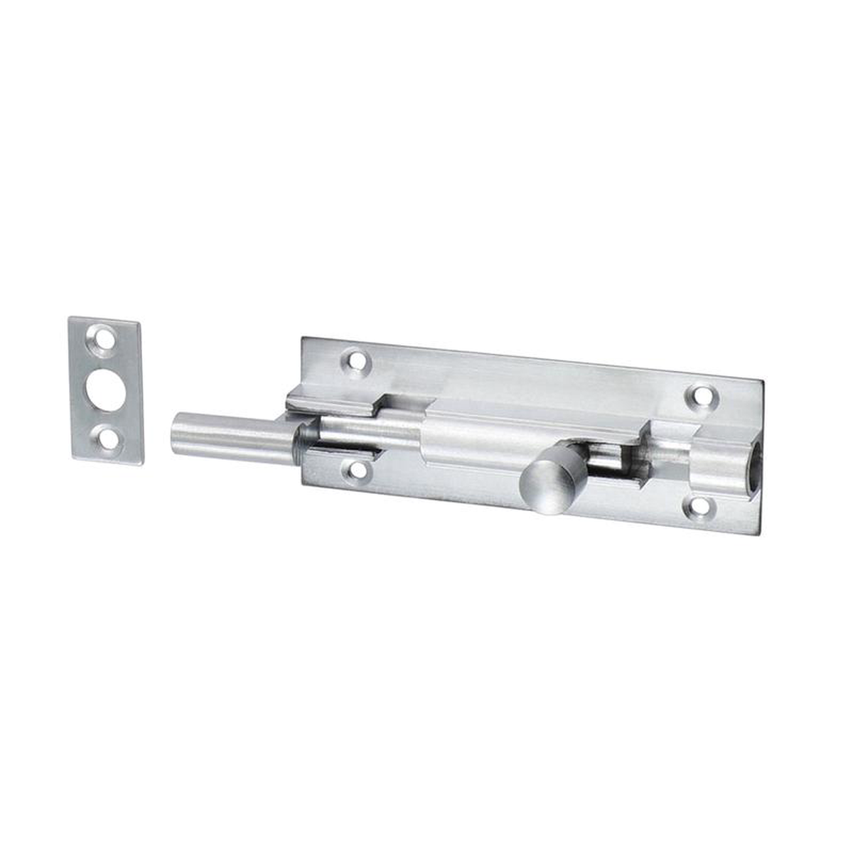 TIMCO Necked Barrel Bolt Satin Chrome 8211 75 x 25mm