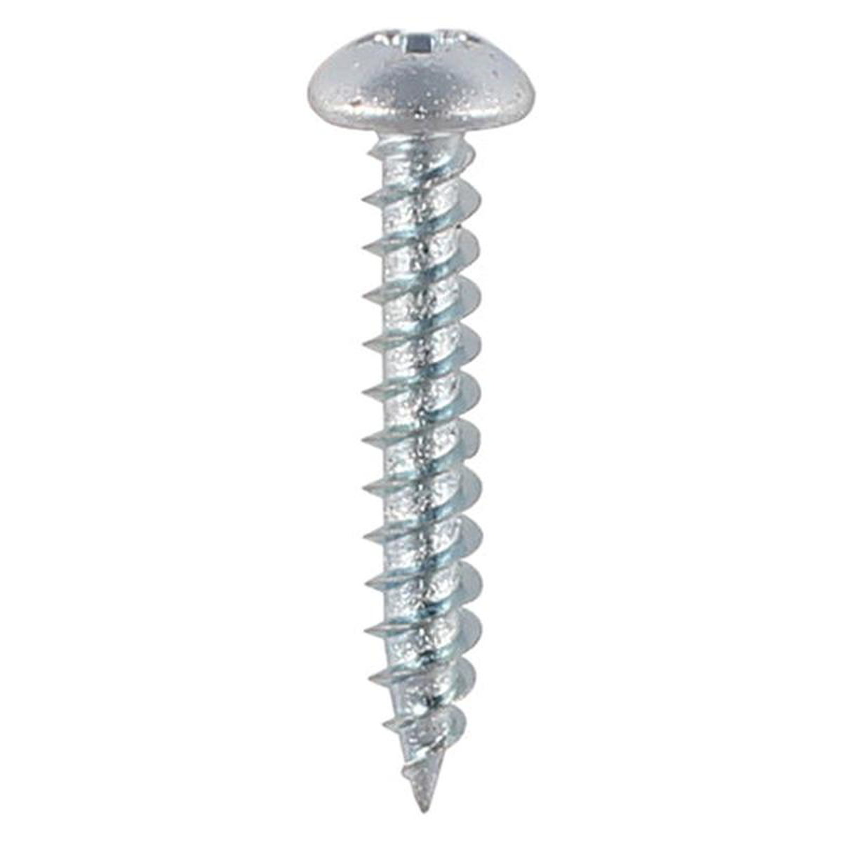 TIMCO Twin-Threaded Round Head Silver Woodscrews 8211 8 x 34