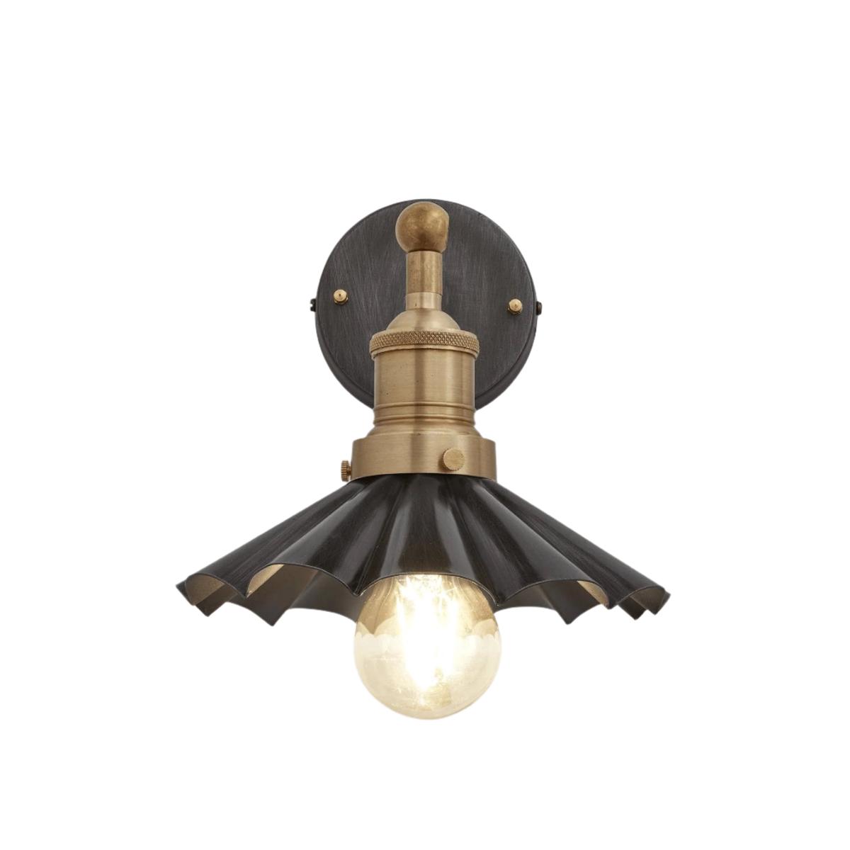 Brooklyn Umbrella Wall Light – 8 Inch – Pewter