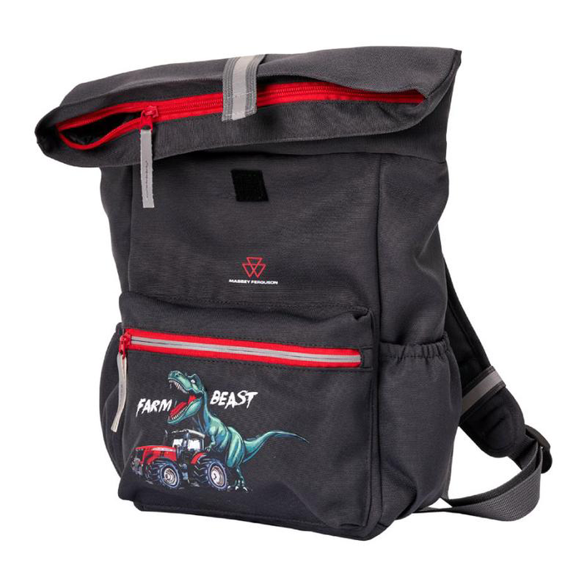 Massey Ferguson 8221Farm Beast8221 Kids Roll-Top Backpack Recycled 038 Durable