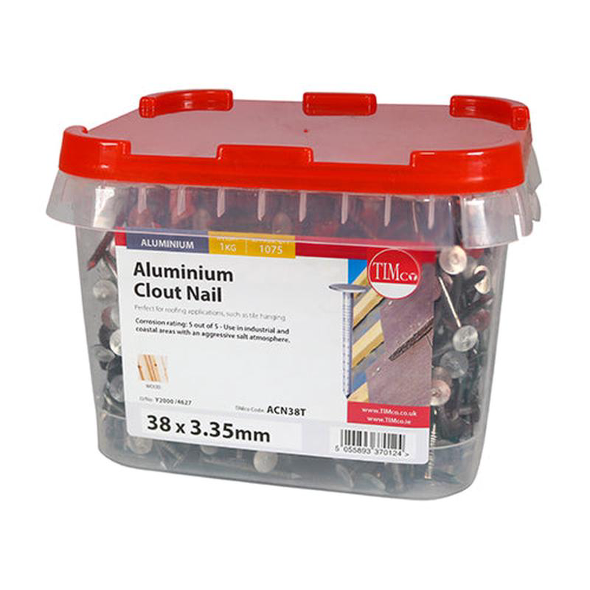 TIMCO Clout Nails Aluminium 8211 38 x 335