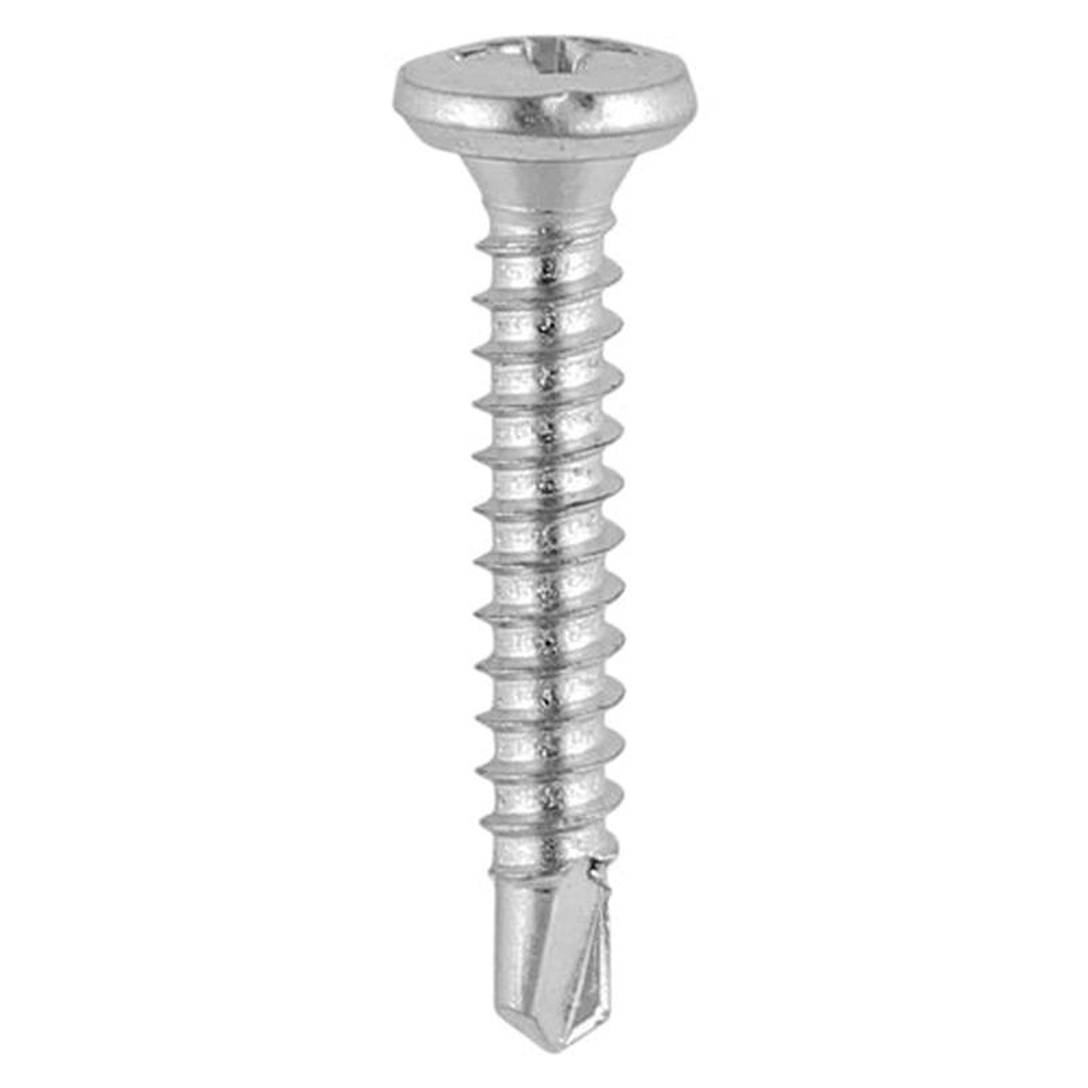 TIMCO Window Fabrication Screws Friction Stay Pan PH Self-Tapping Thread Self-Drilling Point Martensitic Stainless Steel 038 Silver Organic 8211 48 x 23