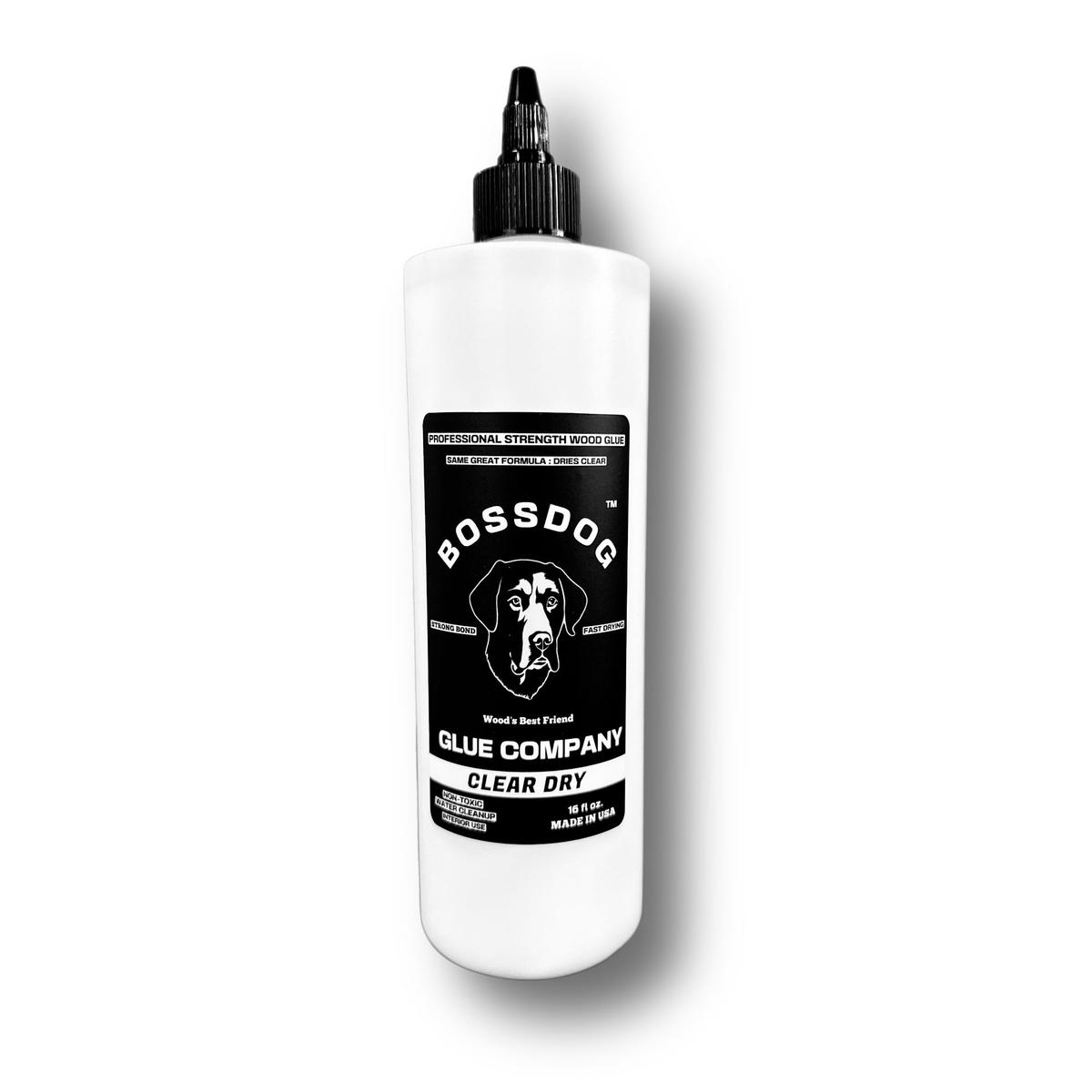 16 fl oz BOSSDOG Wood Glue CLEAR DRY
