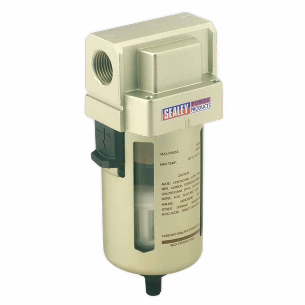 Sealey SA206FAD Air Filter Auto Drain Max Airflow 140cfm