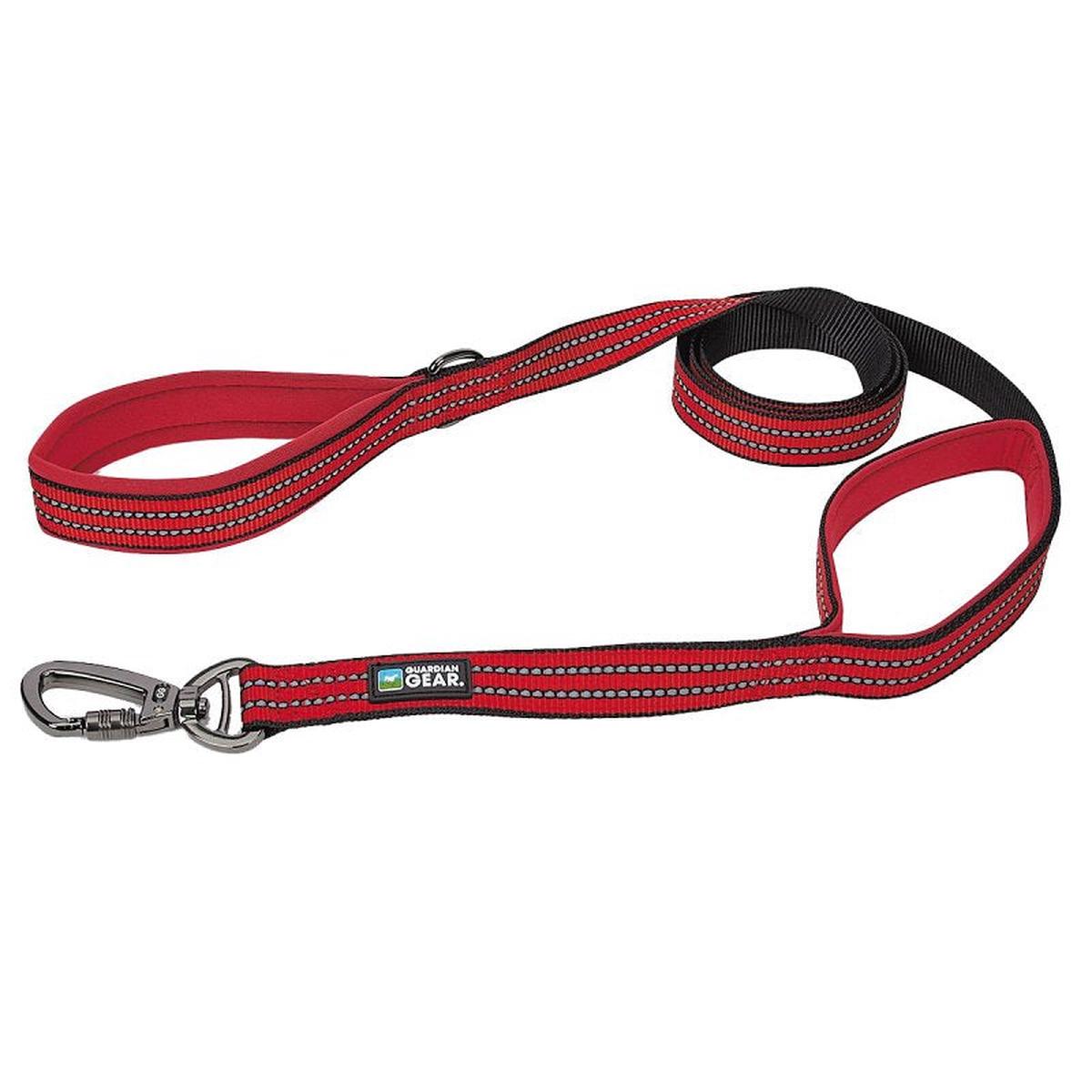 Guardian Gear ZA5172 06 83 Reflective Dog Leash 6 ft L Nylon Line Red Fastening Method Snap