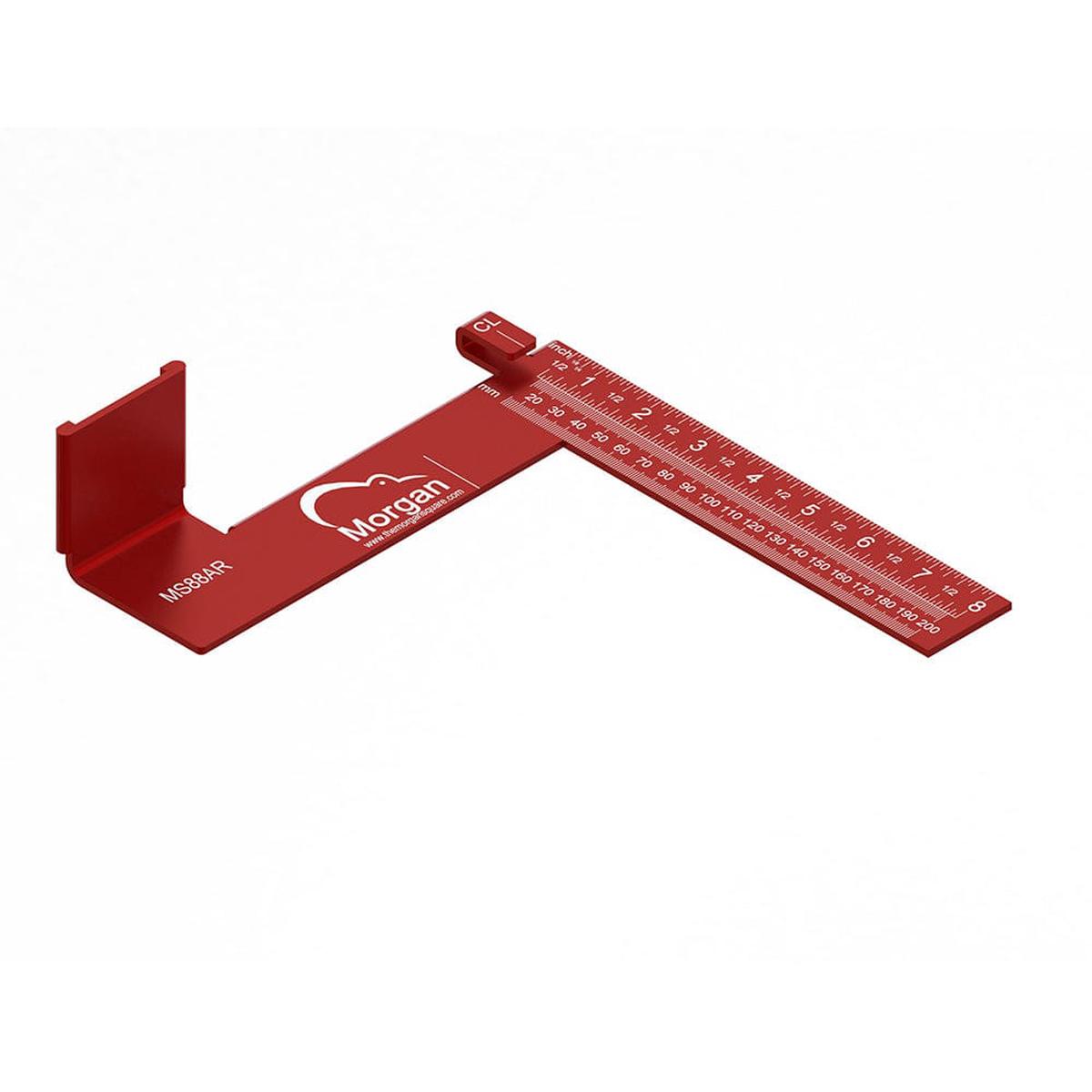 Morgan Square - 8 x 8 - Aluminum - Wide- Red