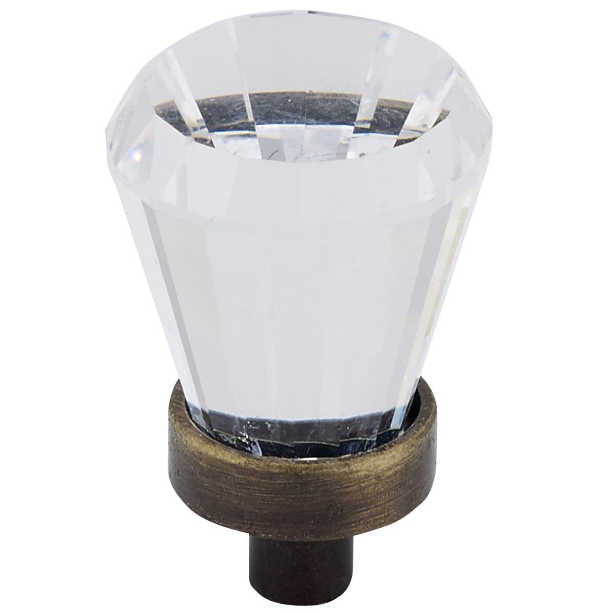 Traditional Knob 34 D Antique English Clear