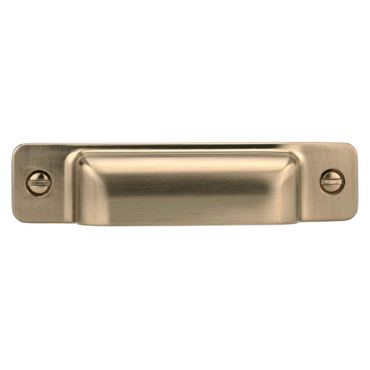 Rectangular Cup Transitional Pull - 3-34 Center-to-Center - 4-12 OL - Champagne Bronze