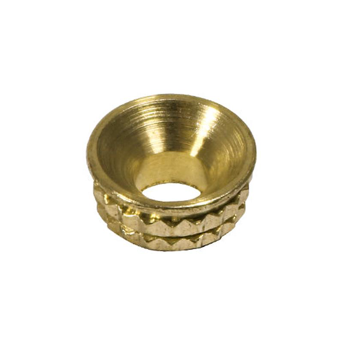 TIMCO Knurled Brass Inset Screw Cup 8211 To fit 48 50 Screw