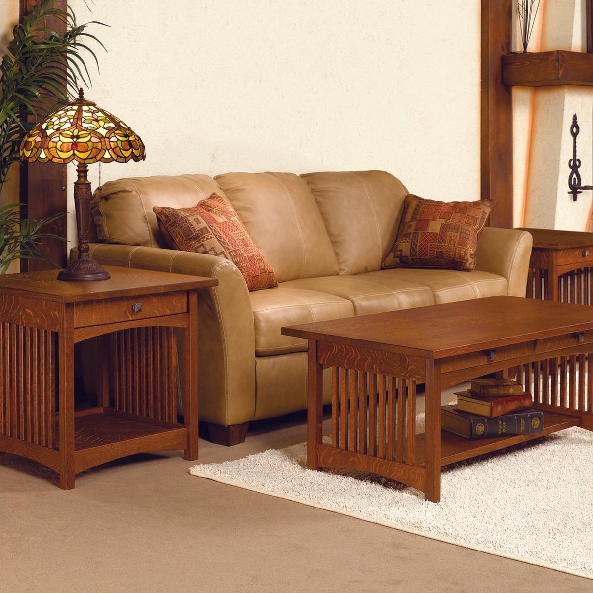 Woodworking Project Paper Plan to Build Mission Coffee and End Table