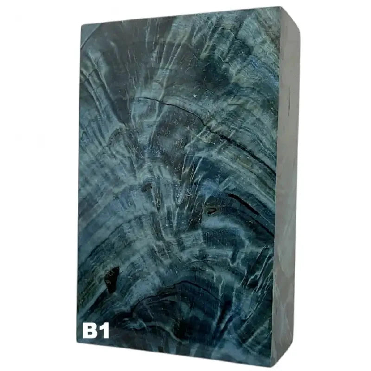 Poplar Figured Block- BLUE- Raffir Wood