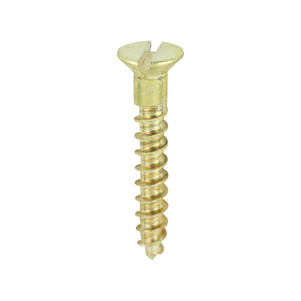 TIMCO Solid Brass Countersunk Woodscrews 8211 4 x 34