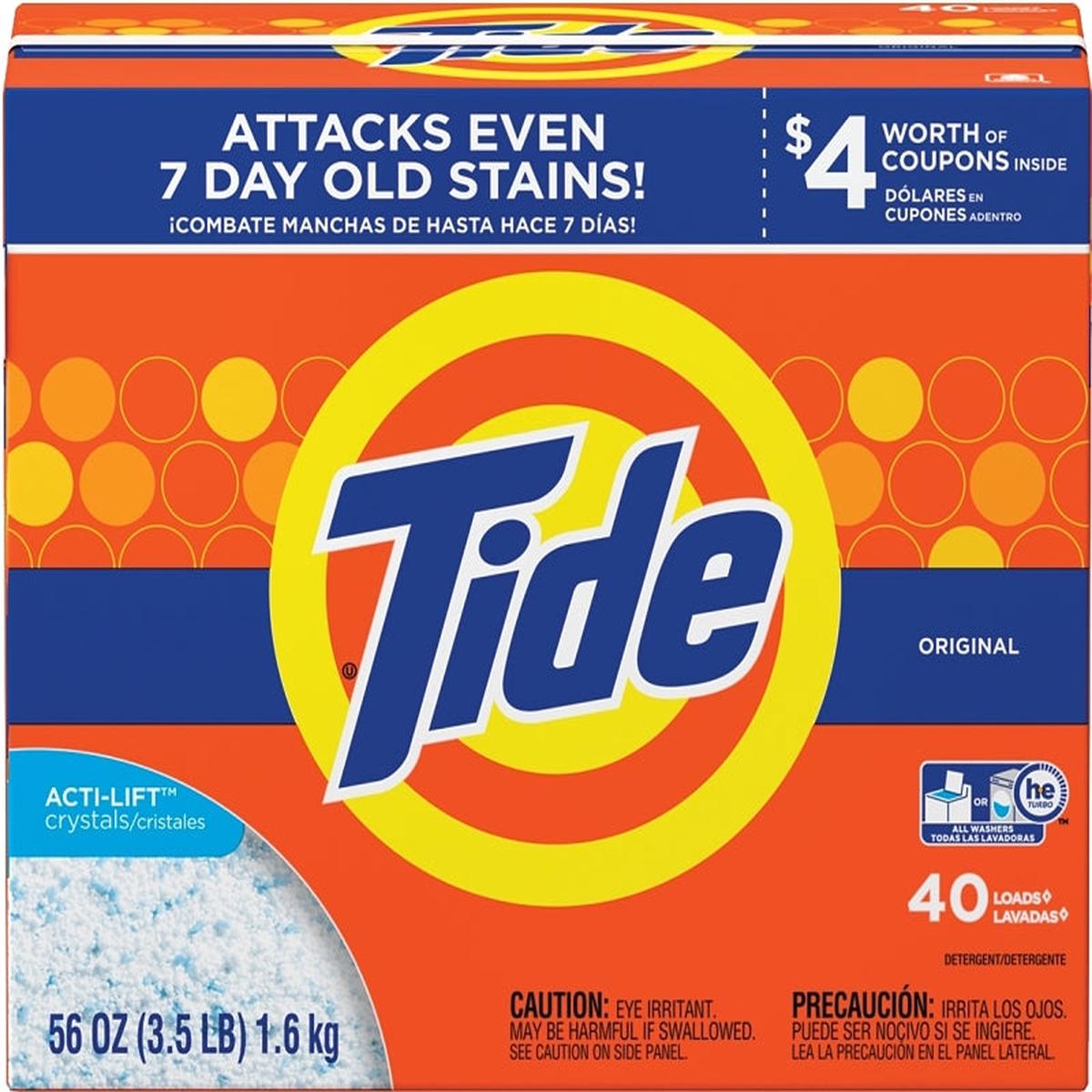 Tide 84981 Laundry Detergent 56 oz Powder Original