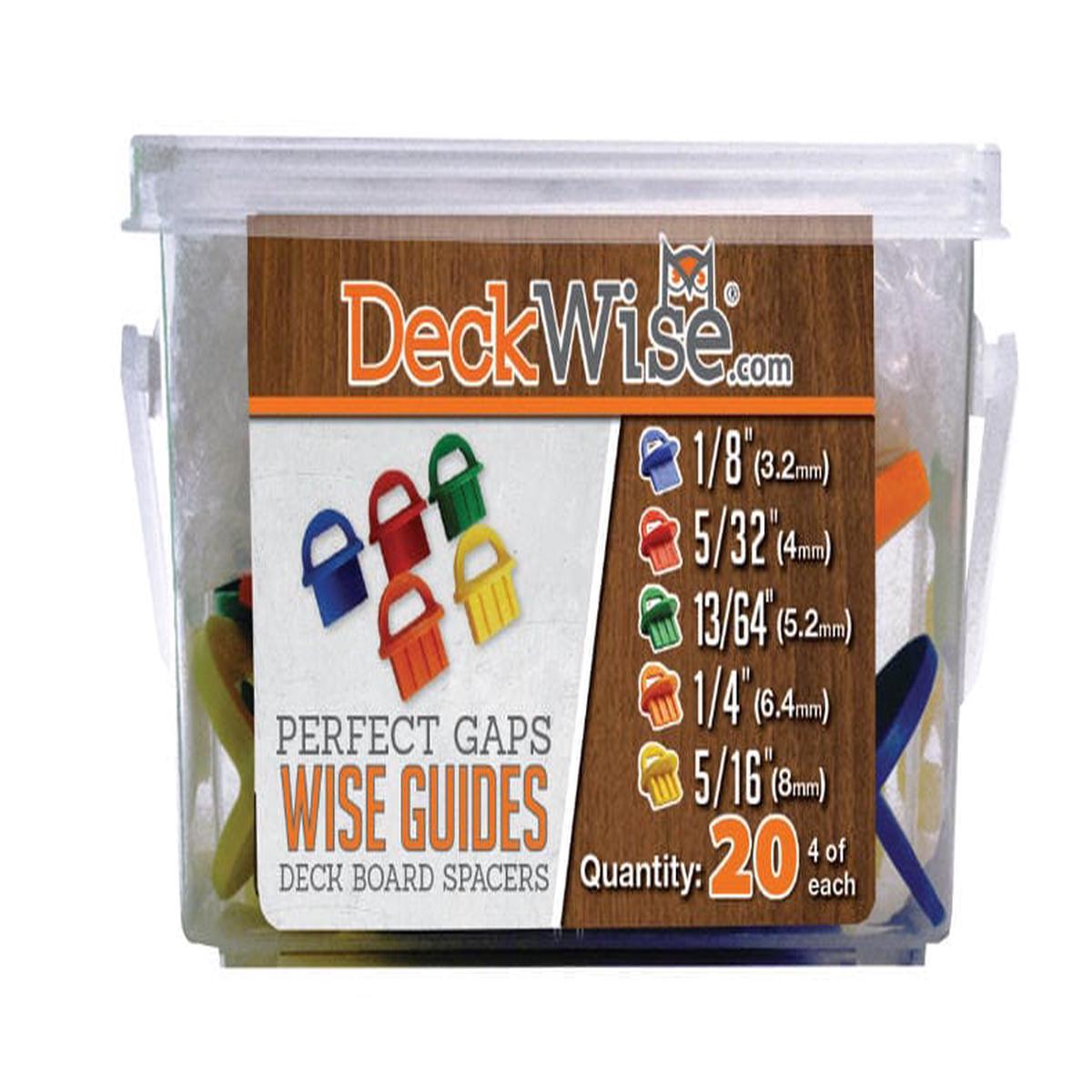 WiseGuides Decking Board Gap Spacers Assorted 20 pieces
