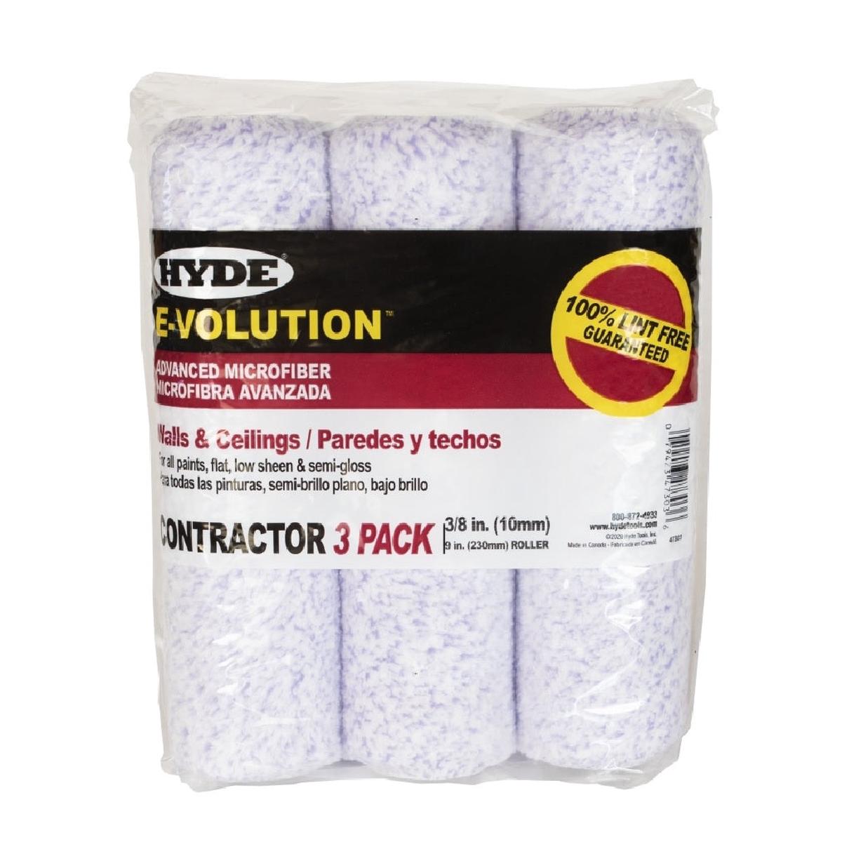 Hyde 47303 E-Volution Roller Cover Microfiber Cover