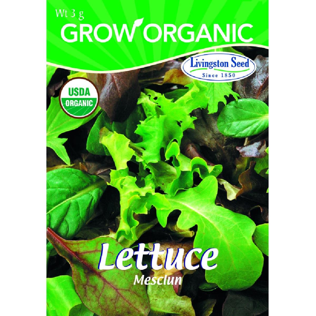 Livingston Seed Y7095 lettuce Mesclun Plantation Vegetable 3g
