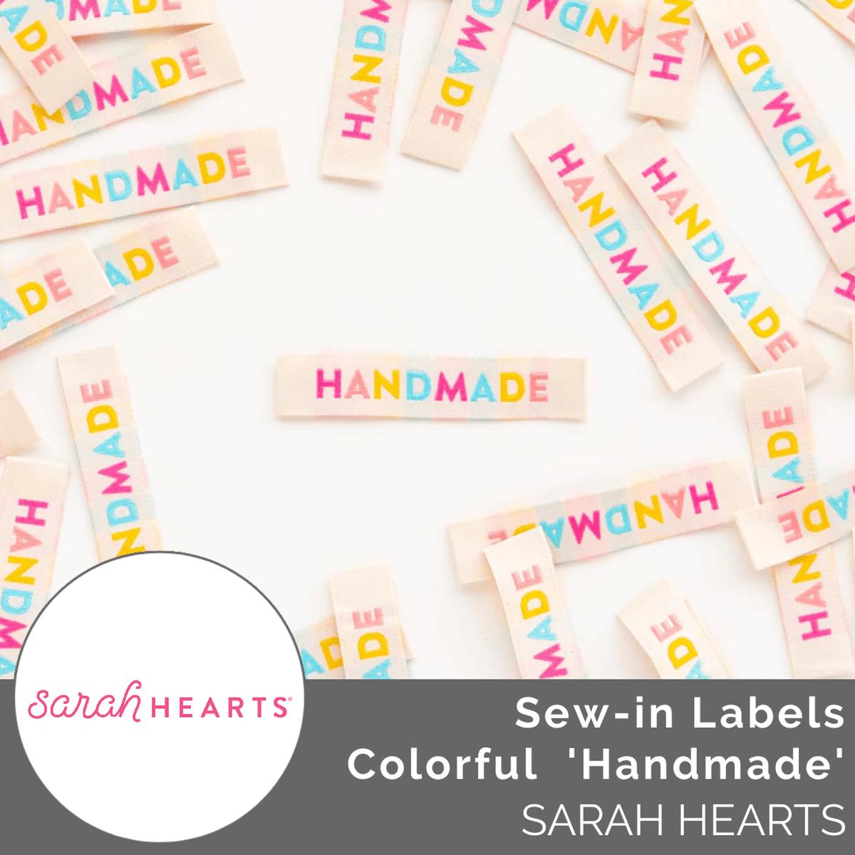 Sew-in Labels Colorful Handmade