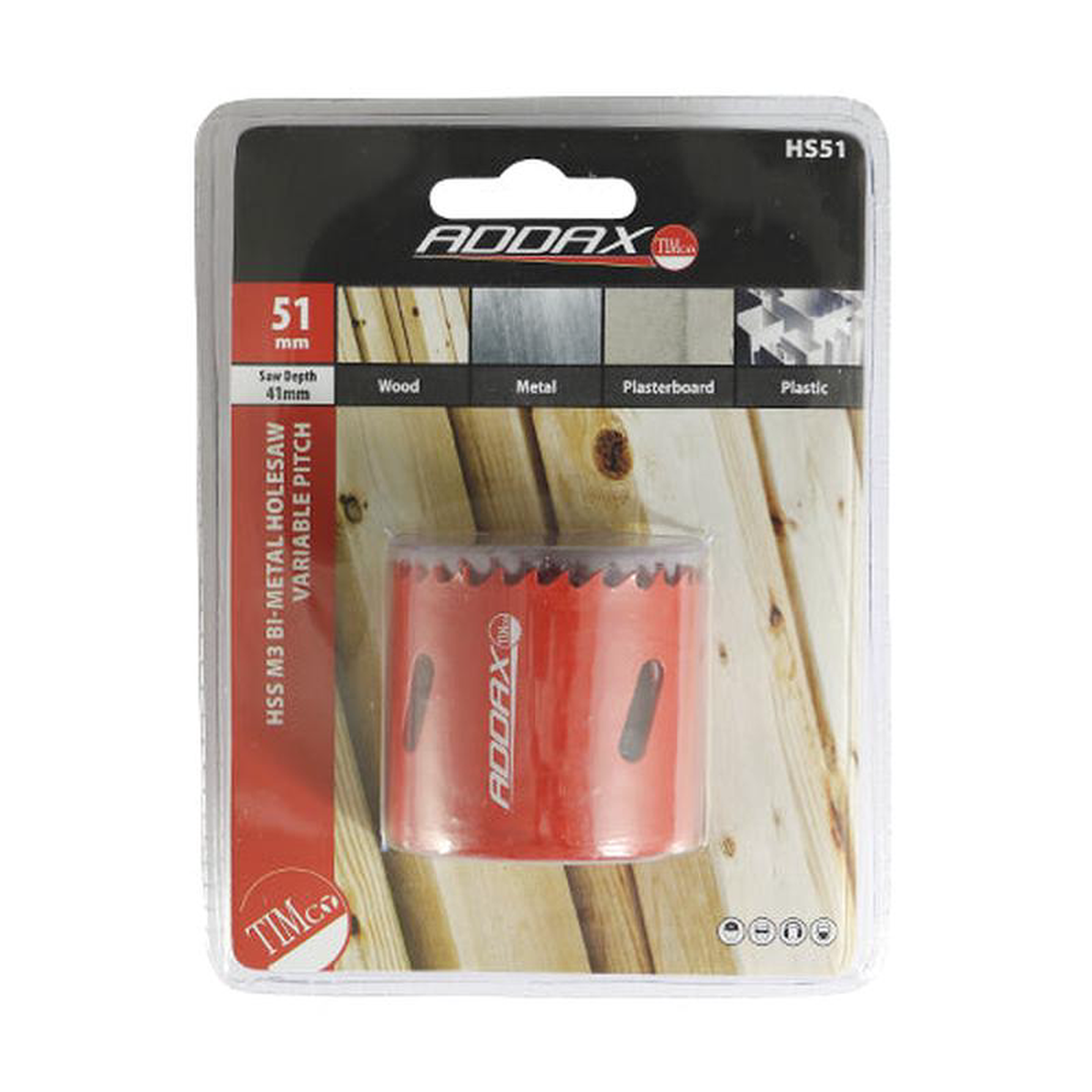 TIMCO M3 Bi-Metal Holesaw Variable 8211 51mm