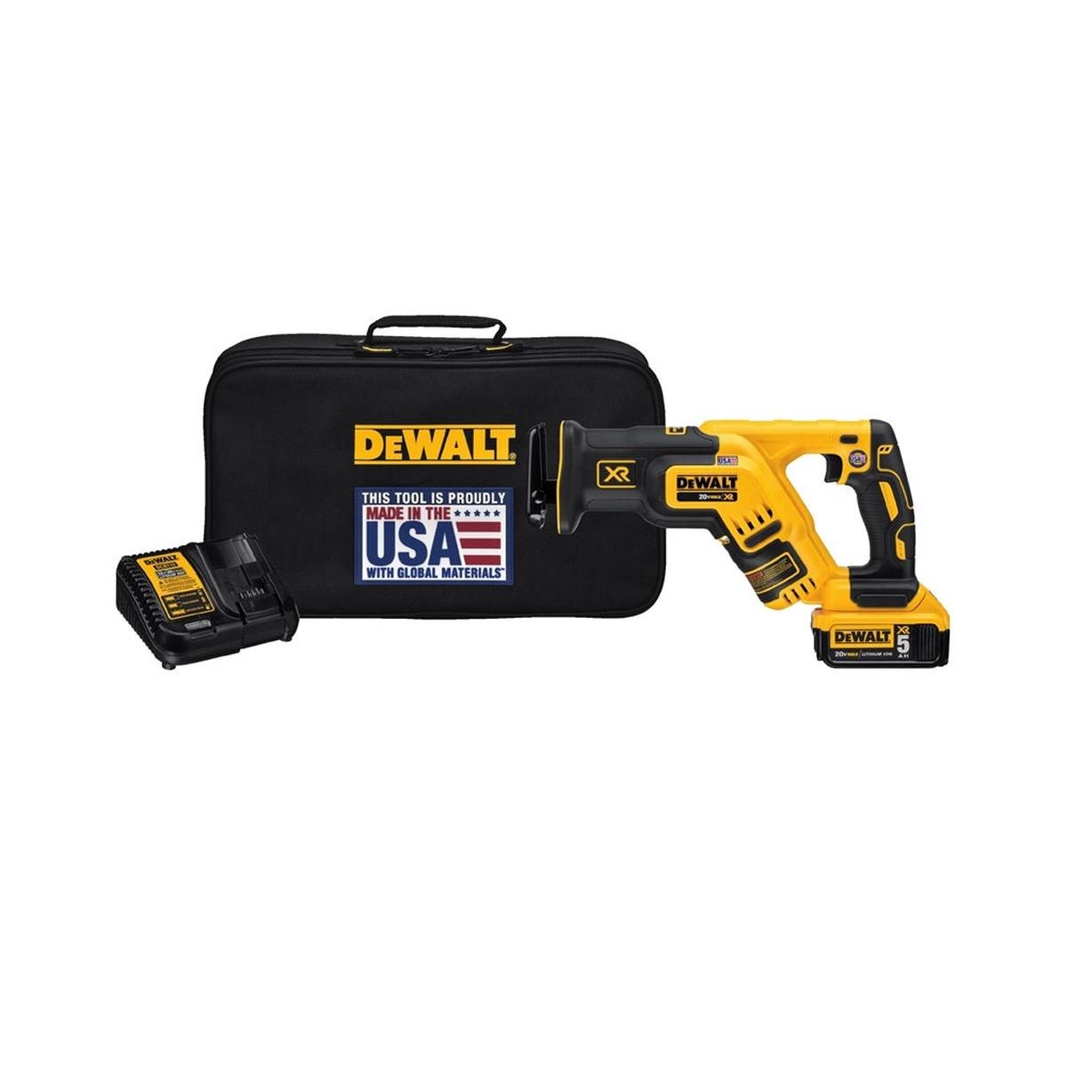 DeWalt DCS367P1 Lithium-Ion Cordless Reciprocating Saw Kit BlackYellow