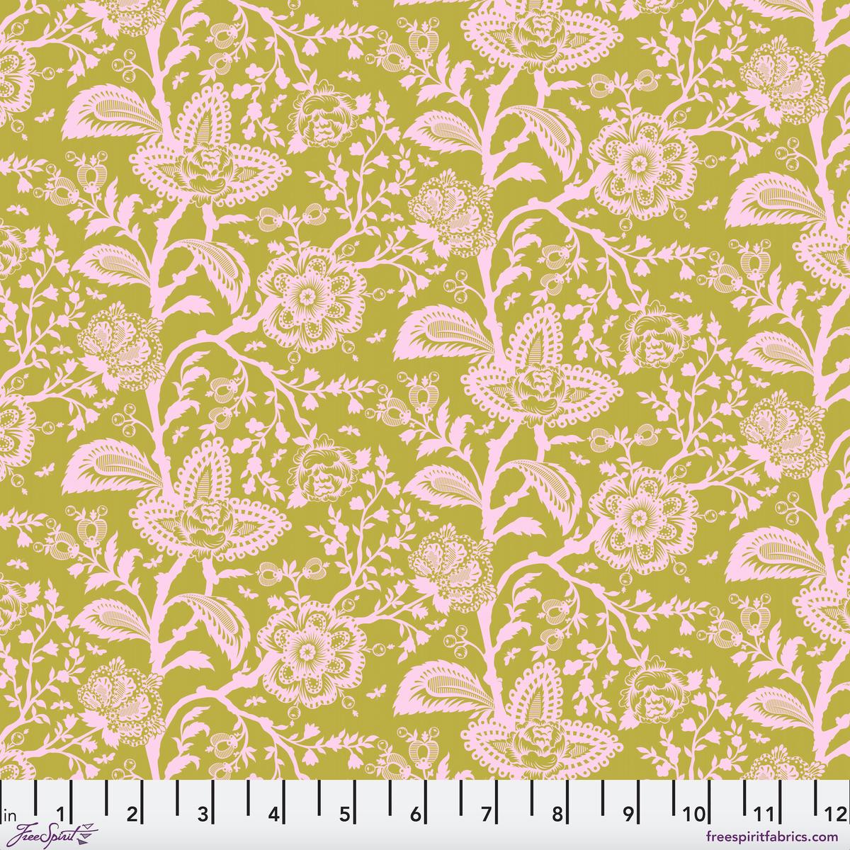 French Lace in Hazelnut Tula Pink Parisville (Deja Vu) for FreeSpirit – (14 yard)