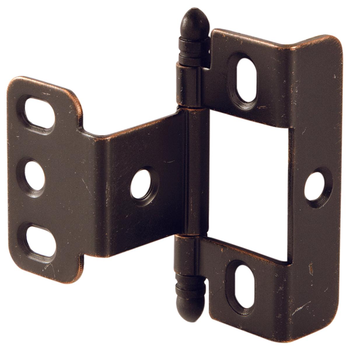 Non-Mortise Full Wrap Hinge with Ball Finial – Copper Bronze Finish