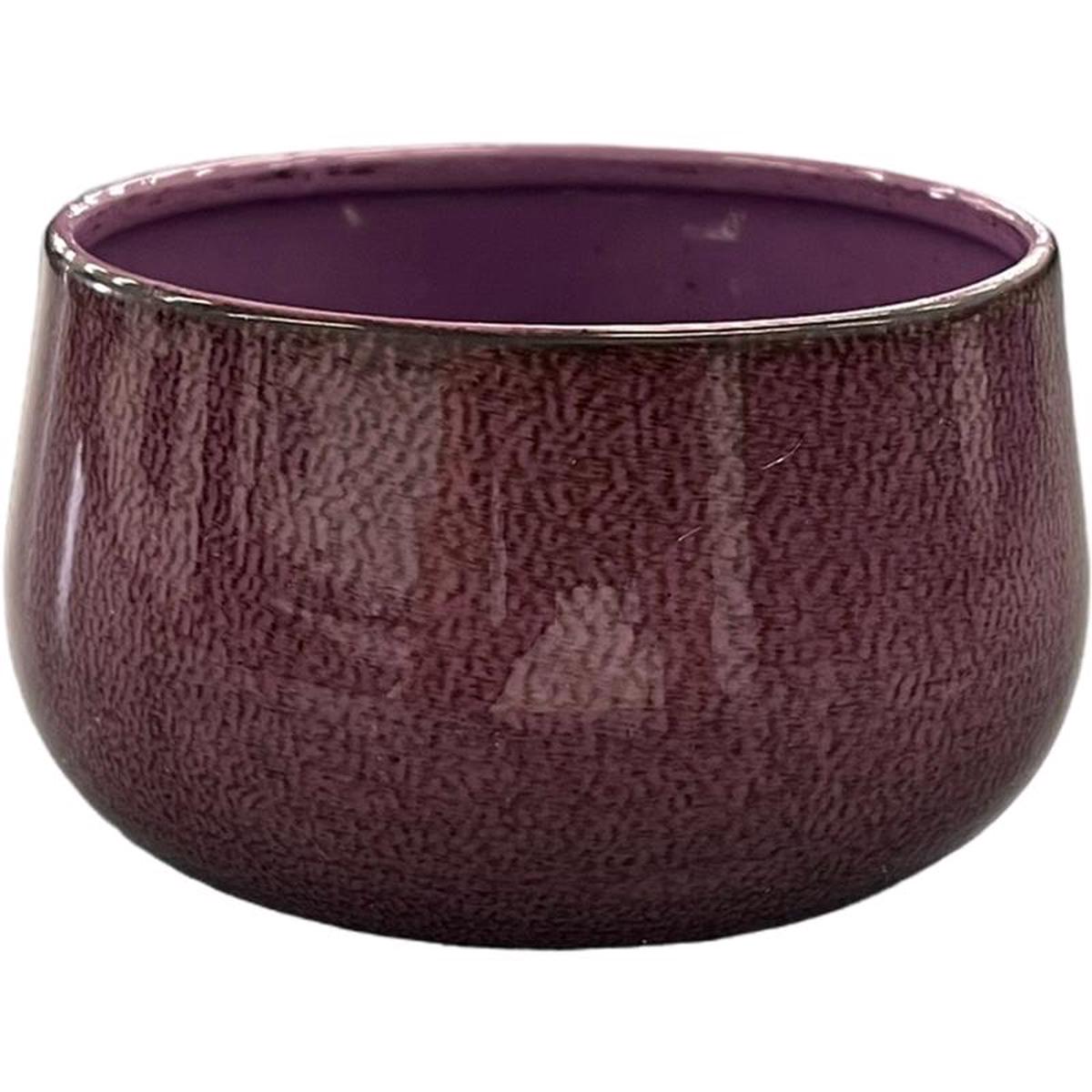 Robert Allen MPT02941 Mini Bella Bowl Planter Purple