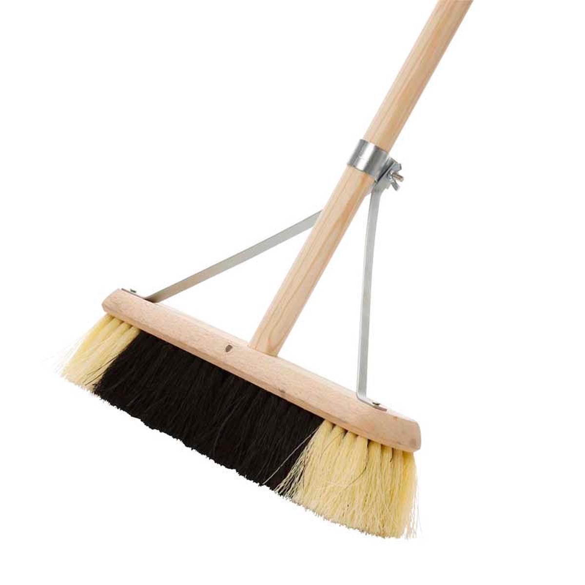 24 Black White Broom Handled Stays