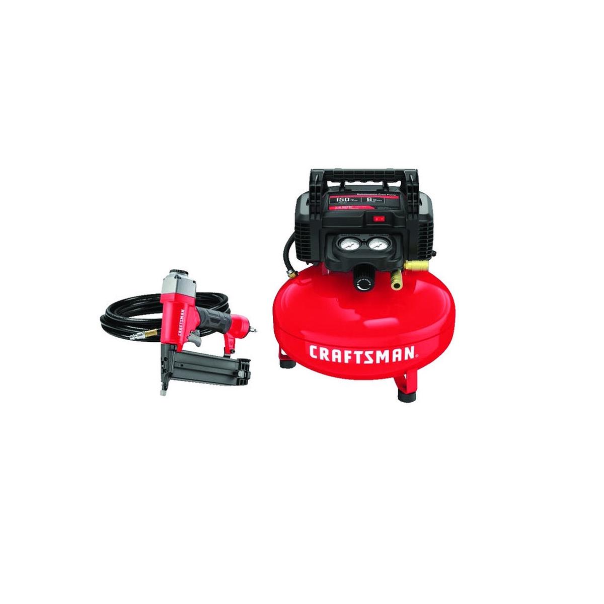 Craftsman CMEC1KIT18 Brad Nailer and Air Compressor Combo Kit 150 PSI