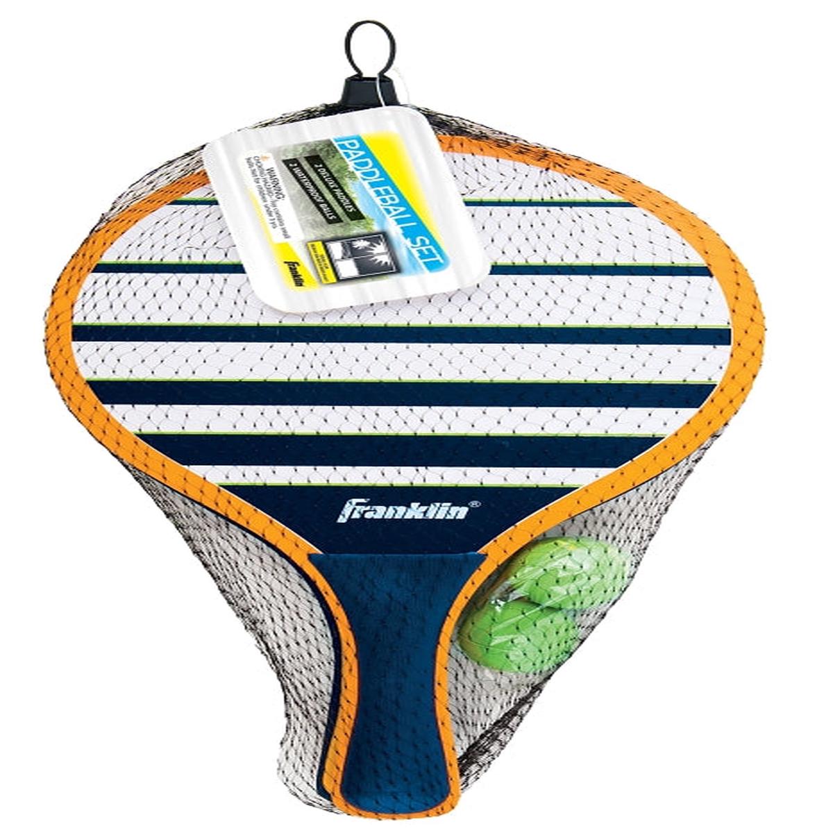 Franklin Sports 52615 Paddle Ball Set Wood Racket PVC Ball