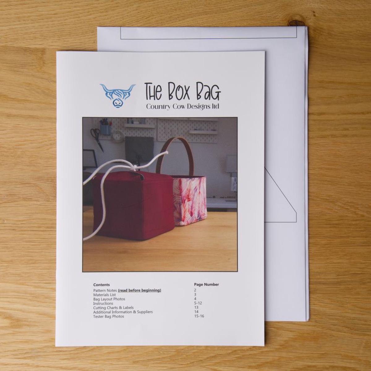 The Box Bag by Country Cow Designs (Printed Book Pattern)
