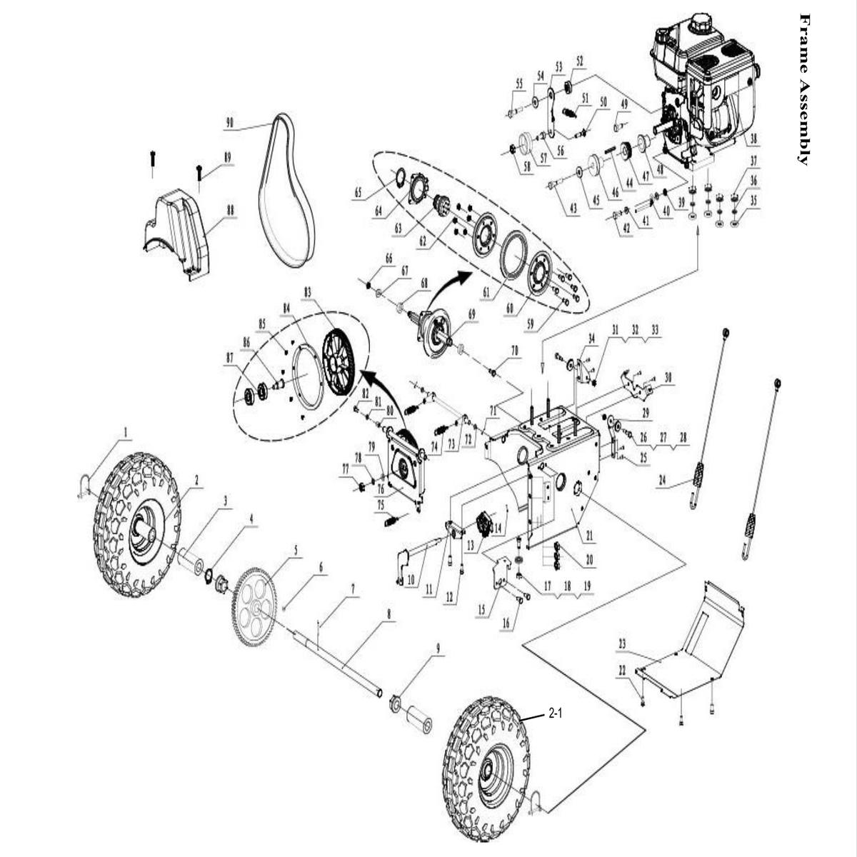 Snow Blower Parts - Extension Spring Stock 303130072