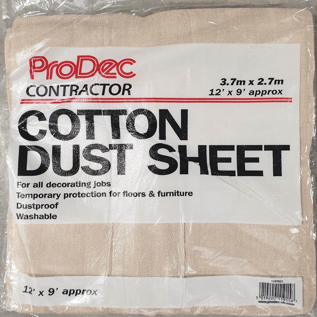 Prodec 12x9 Cloth Dustsheet (abc)