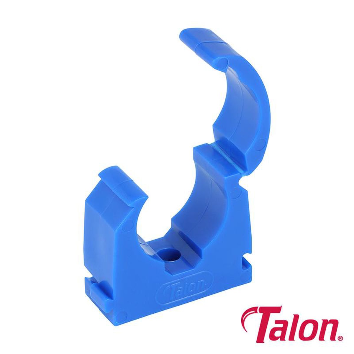 Single Hinged ID Pipe Clips Blue 8211 22mm