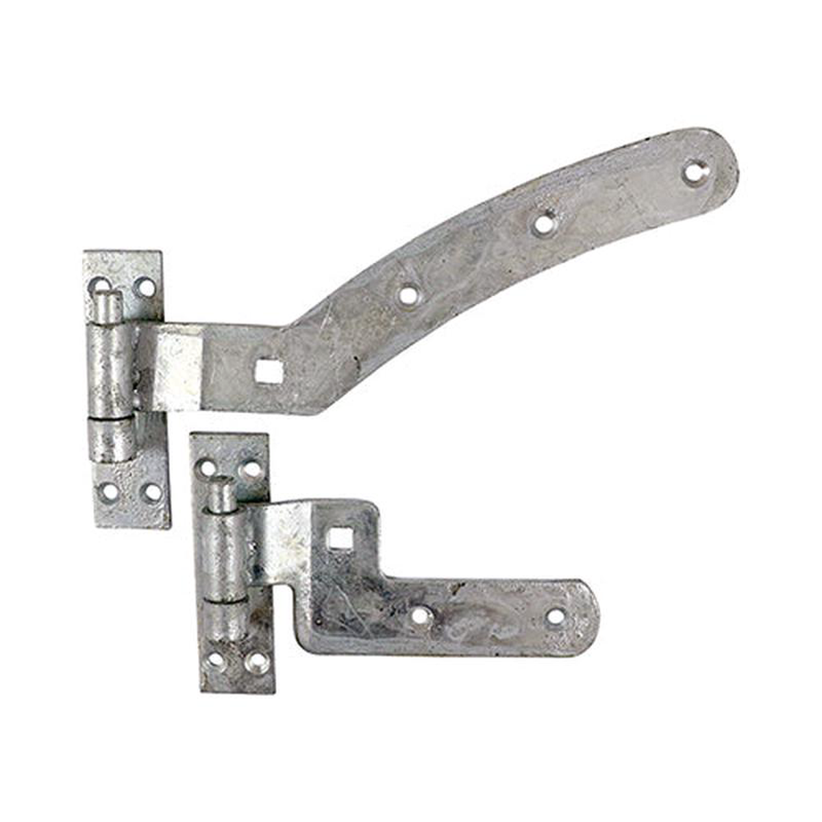 TIMCO Curved Rail Hinge Set Right Hand Hot Dipped Galvanised 8211 300mm