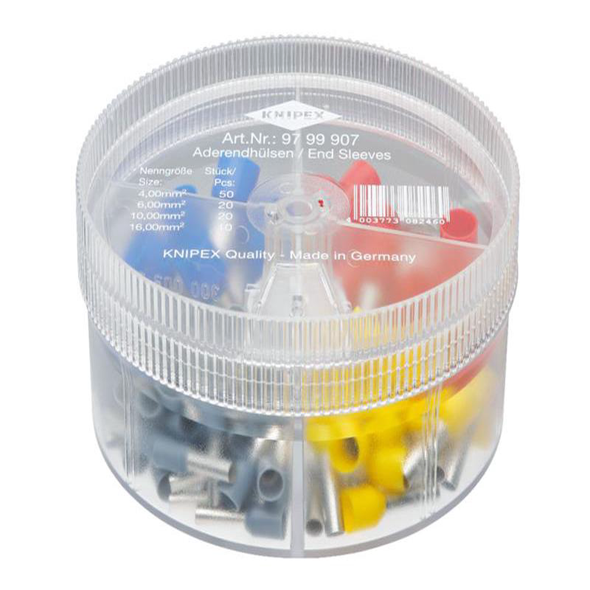 97 99 907 Insulated Wire Ferrules Assortment Box 100 Piece