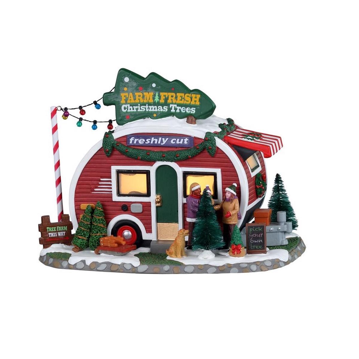 Lemax 25928 Vail Village Farm Fresh Christmas Trees Village Multicolored