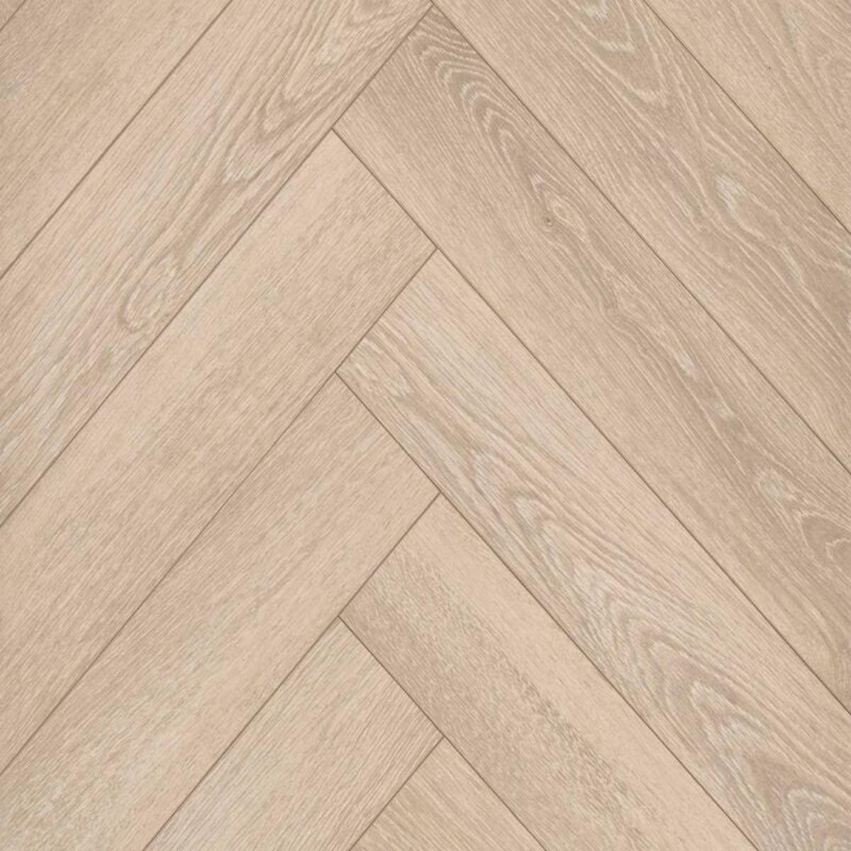12Mm Milano Herringbone 4V Piazza Oak - 1469M2 Pk - Ac5 - Er Surface Finish - Angle Tap Engage - 12 X 101 X 606Mm