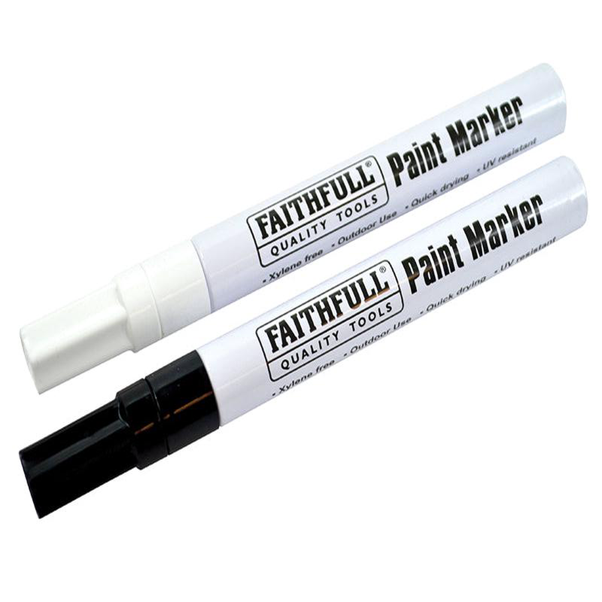 Paint Marker Pen Black 038 White (Pack 2)