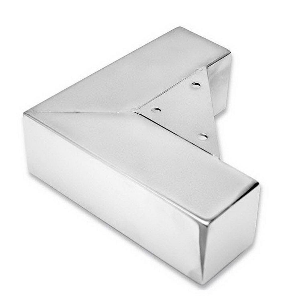 2-732 (563 mm) Contemporary Fixed-Height Furniture Leg Chrome