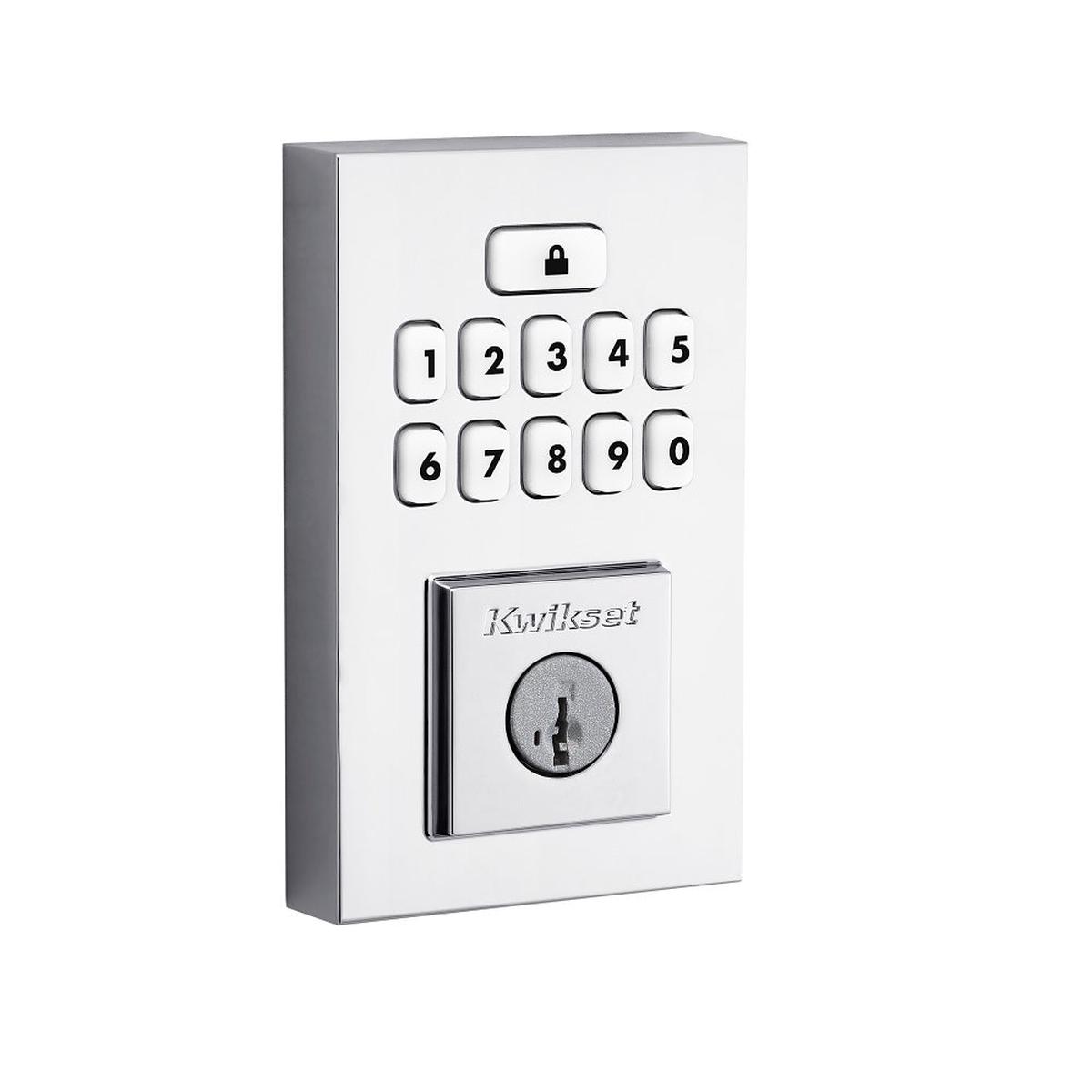 Kwikset 9260CNT26SMTRBP 260 Smartcode Deadbolt Polished Chrome