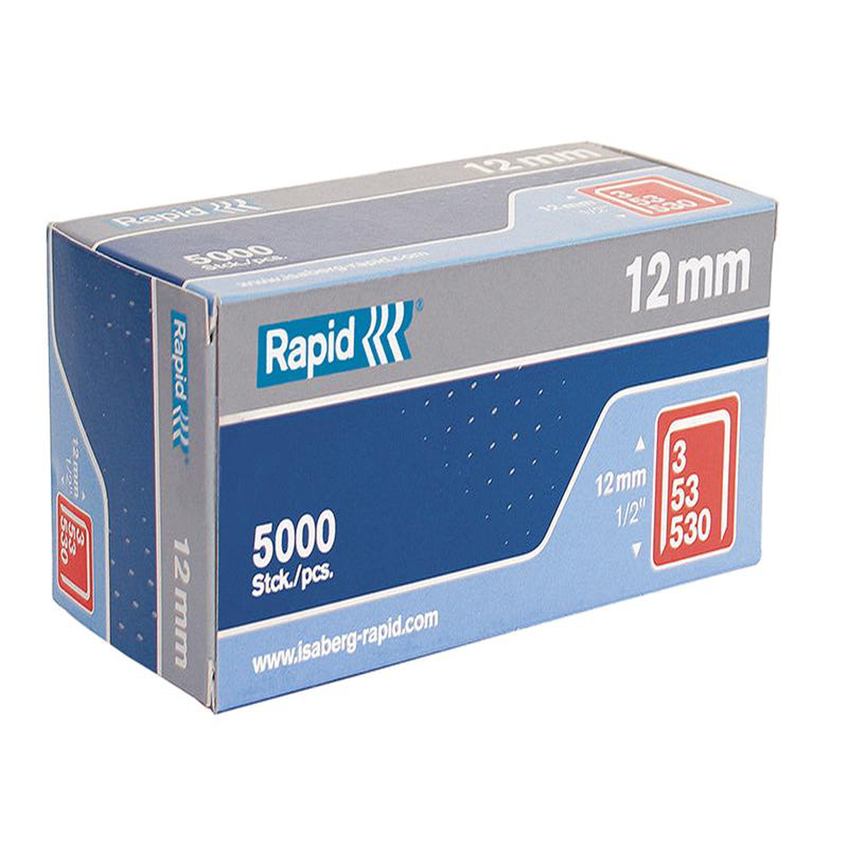 5312B 12mm Galvanised Staples (Box 5000)